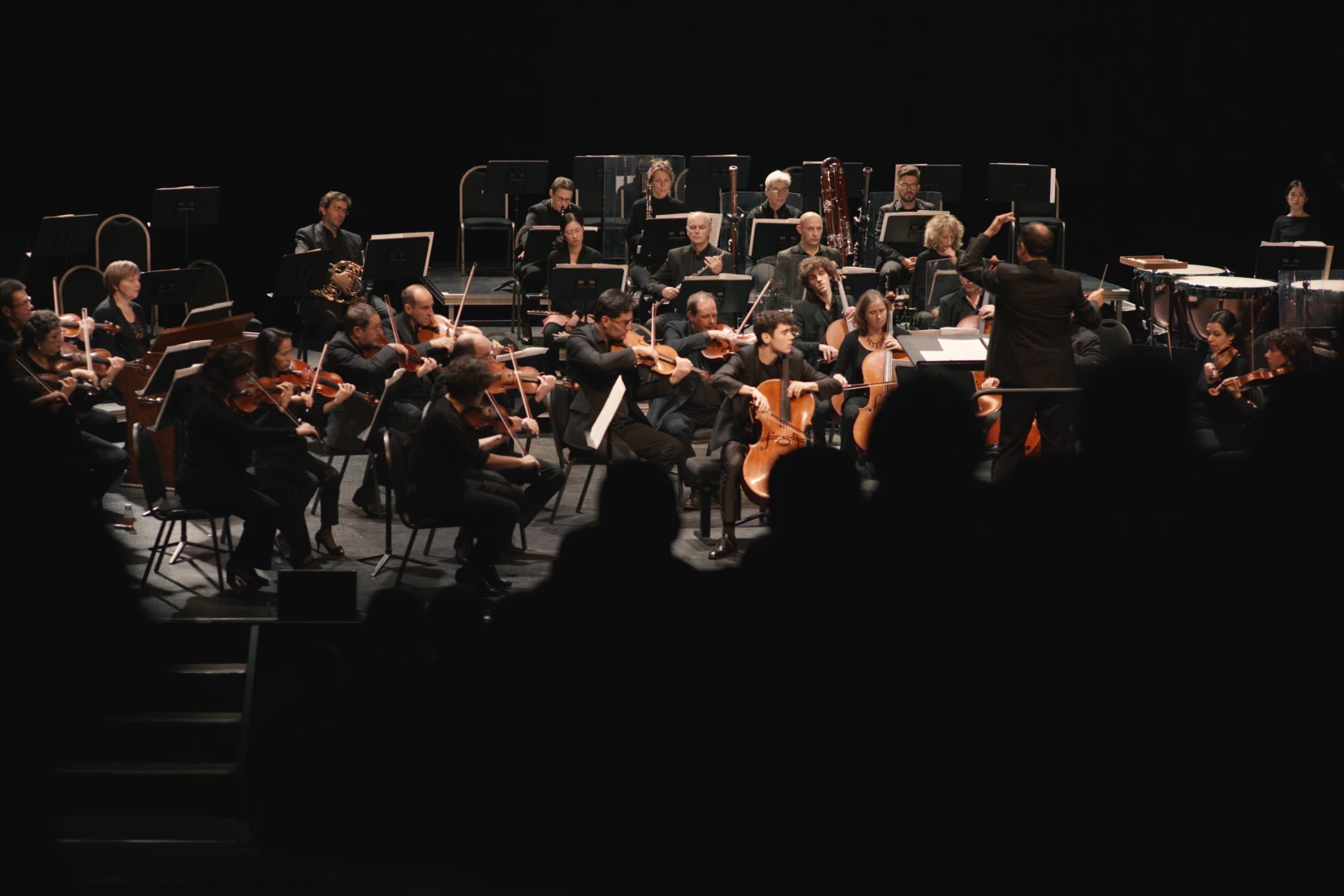 Concert de l'orchestre de Caen vu depuis la salle